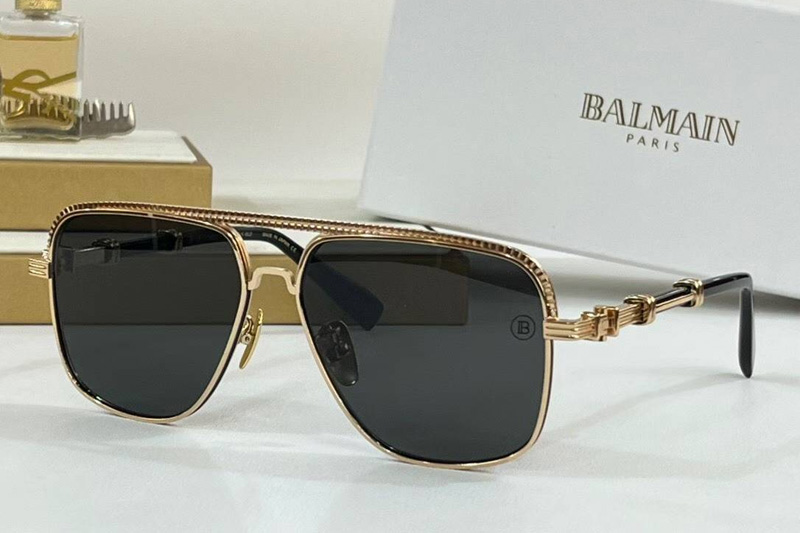 BPS-149A Sunglasses Gold Gray