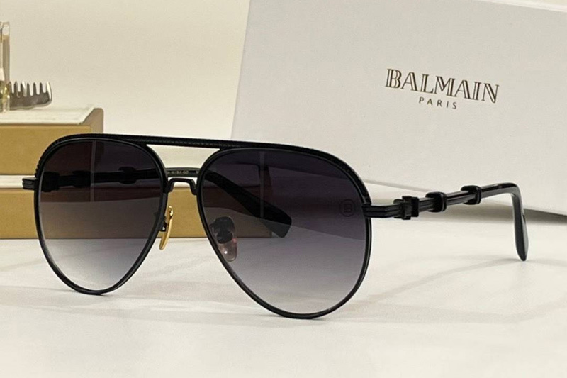 BPS-150A Sunglasses Black Gradient Gray