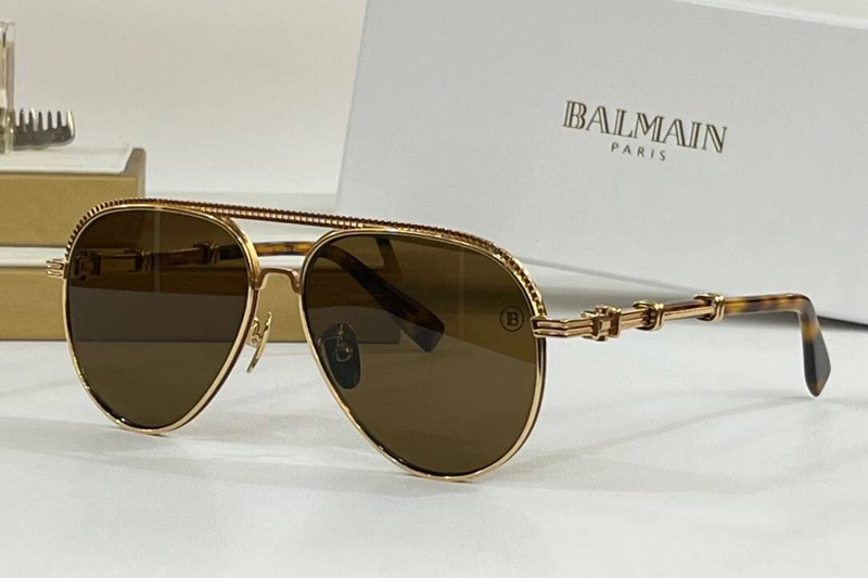 BPS-150A Sunglasses Gold Brown