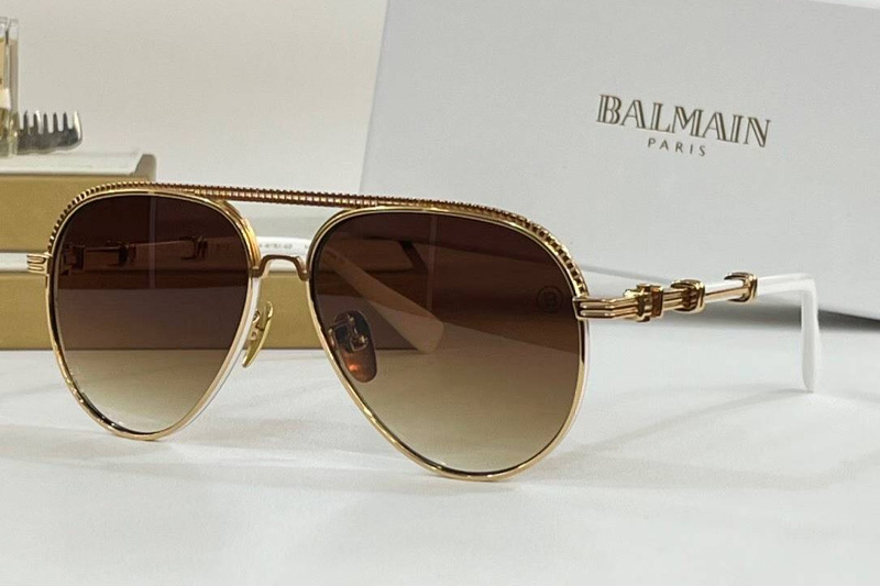 BPS-150A Sunglasses Gold Gradient Brown