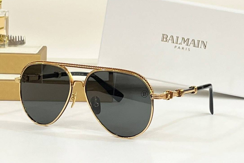 BPS-150A Sunglasses Gold Gray