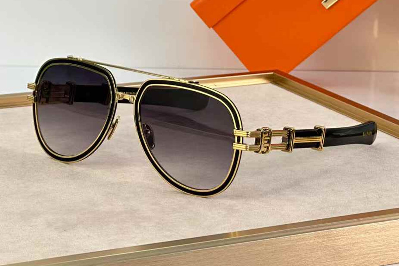 BPS-291A Sunglasses Gold Gradient Gray