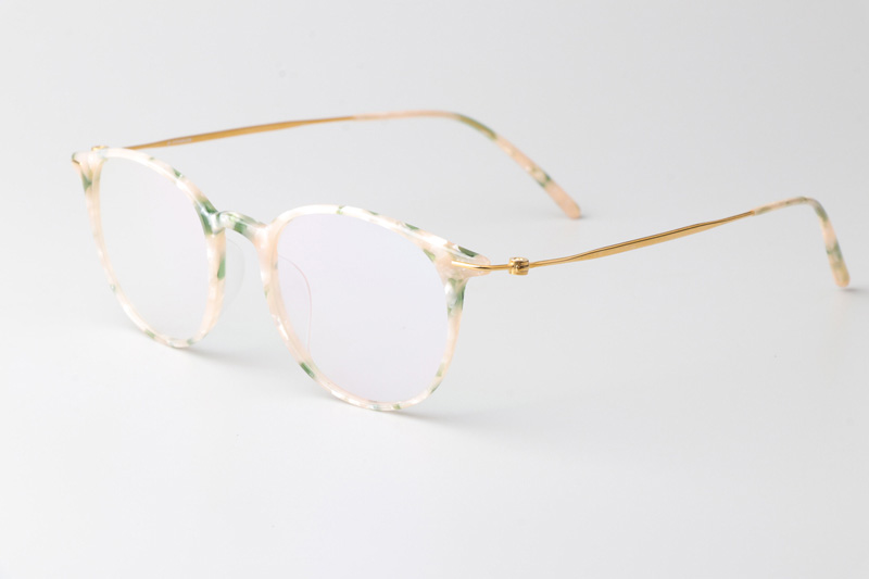 BS6064 Eyeglasses Cream Green Gold