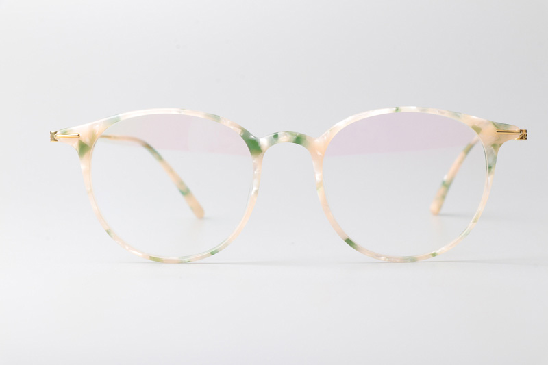 BS6064 Eyeglasses Cream Green Gold