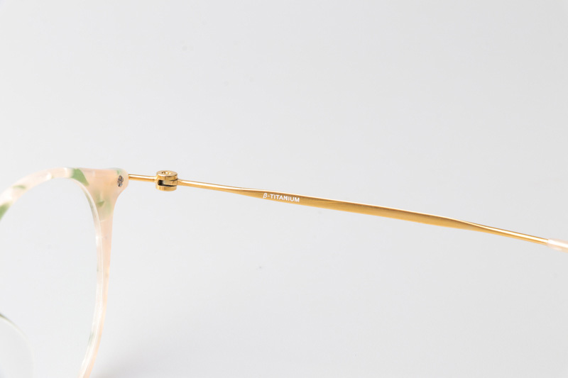 BS6064 Eyeglasses Cream Green Gold