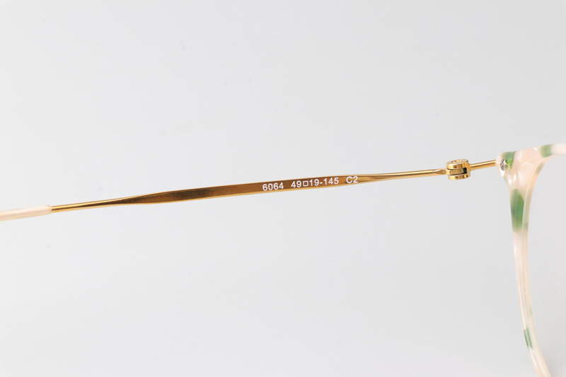 BS6064 Eyeglasses Cream Green Gold