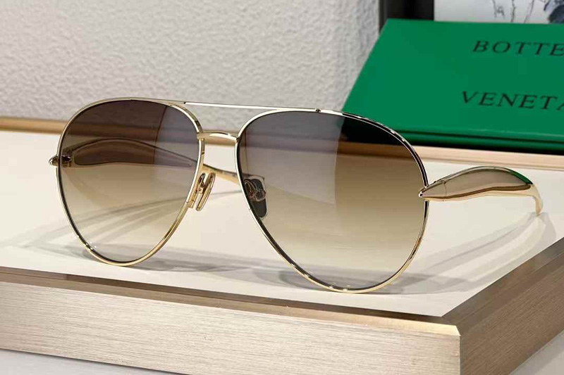 BV1305S Sunglasses Gold Gradient Brown