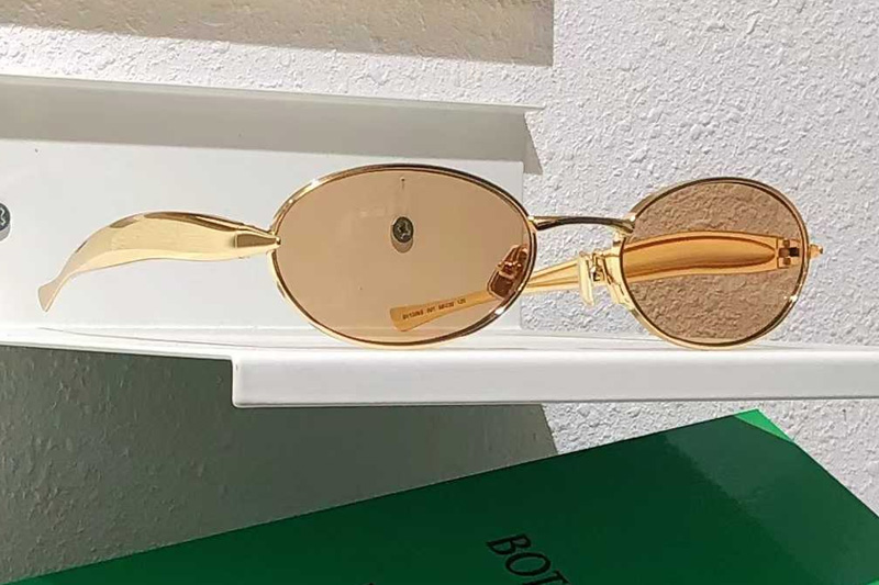 BV1386S Sunglasses Gold Light Brown