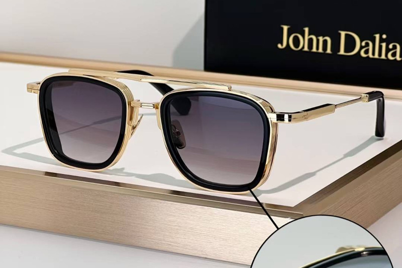 Brad Sunglasses Gold Black Gradient Gray