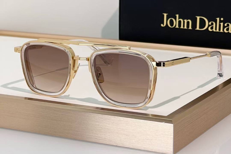 Brad Sunglasses Gold Transparent Gradient Brown