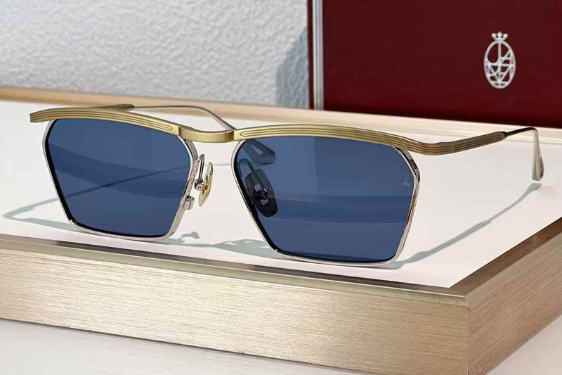 Bresson Sunglasses Gold Blue