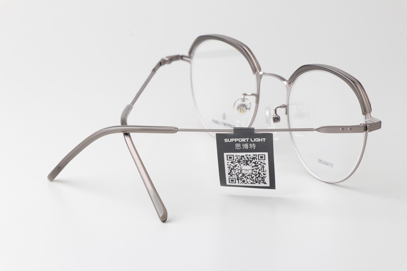 Bret Eyeglasses Gray Silver