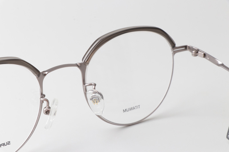 Bret Eyeglasses Gray Silver