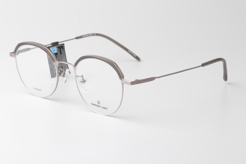 Bret Eyeglasses Gray Silver