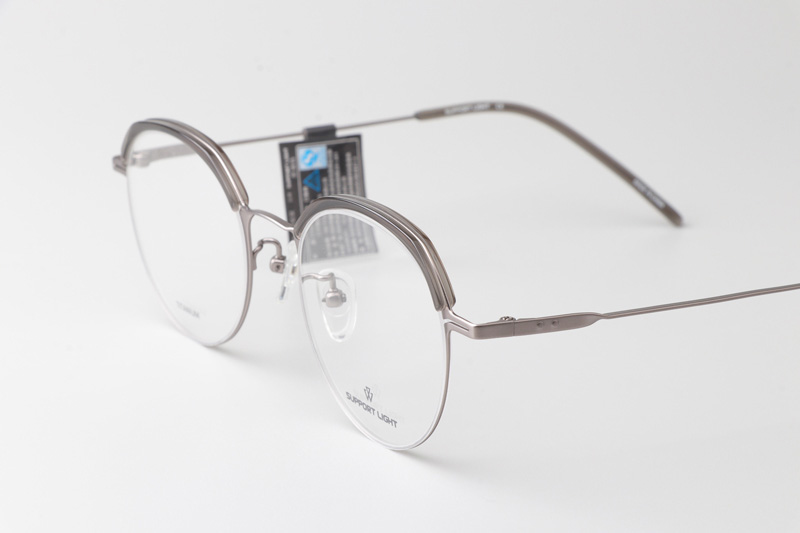 Bret Eyeglasses Gray Silver