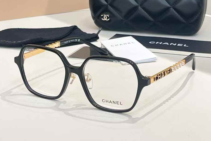 CH0708 Eyeglasses Black Gold