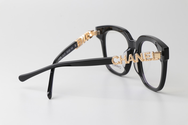 CH0748 Eyeglasses Black Gold