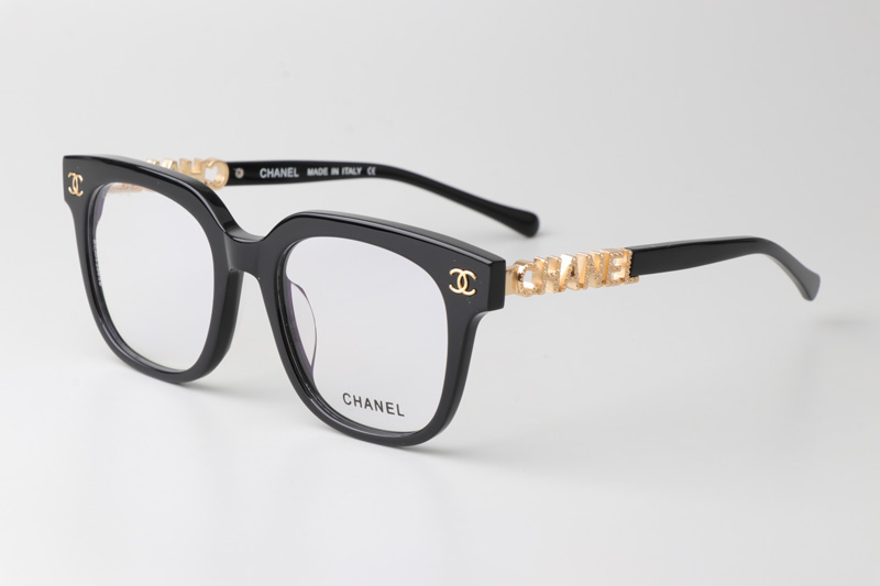 CH0748 Eyeglasses Black Gold