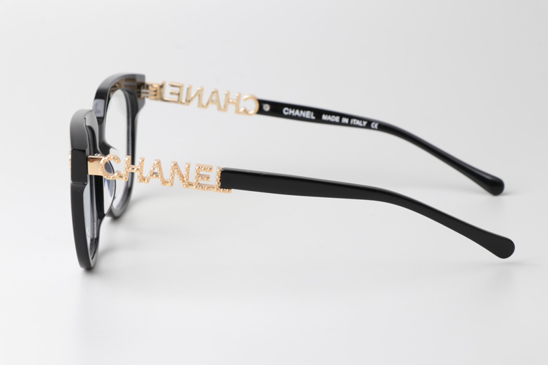 CH0748 Eyeglasses Black Gold