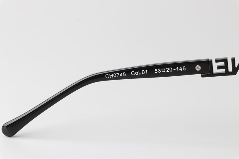 CH0748 Eyeglasses Full Black