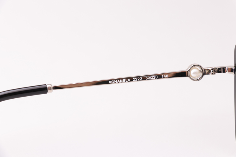 CH2222 Eyeglasses Black Silver