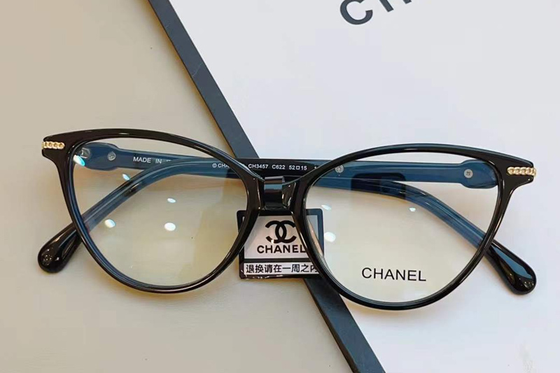 CH3457 Eyeglasses Black Gold