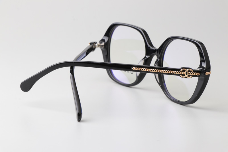 CH3458 Eyeglasses Black Gold