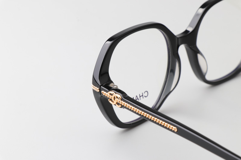 CH3458 Eyeglasses Black Gold