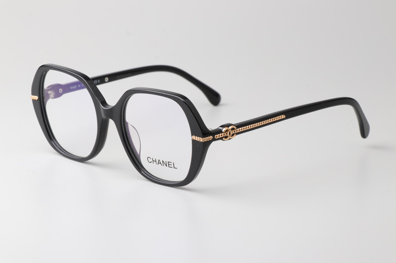 CH3458 Eyeglasses Black Gold