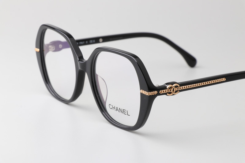 CH3458 Eyeglasses Black Gold