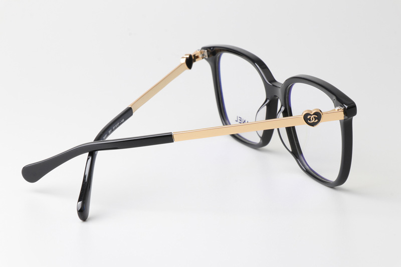 CH3461B Eyeglasses Black Gold