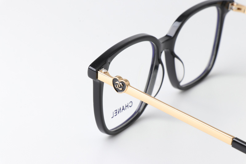 CH3461B Eyeglasses Black Gold