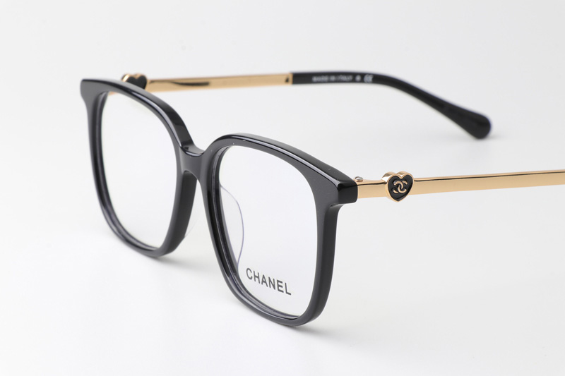 CH3461B Eyeglasses Black Gold