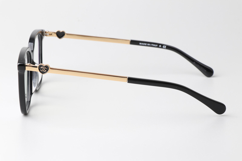 CH3461B Eyeglasses Black Gold