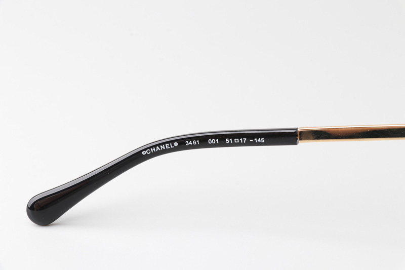 CH3461B Eyeglasses Black Gold