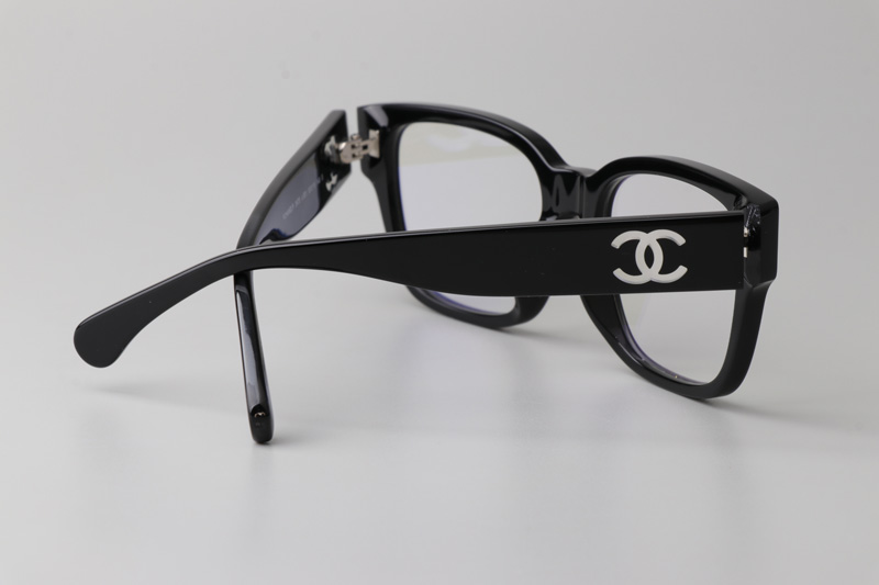 CH3475 Eyeglasses Black White