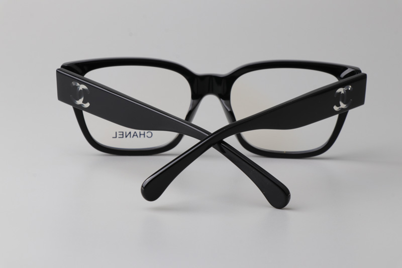 CH3475 Eyeglasses Black White