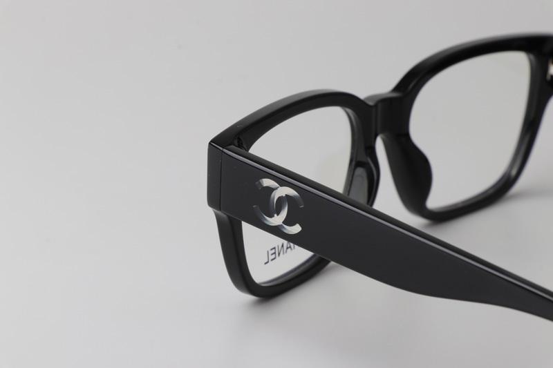 CH3475 Eyeglasses Black White