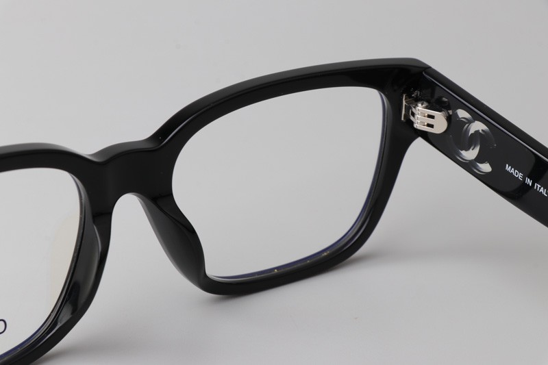 CH3475 Eyeglasses Black White