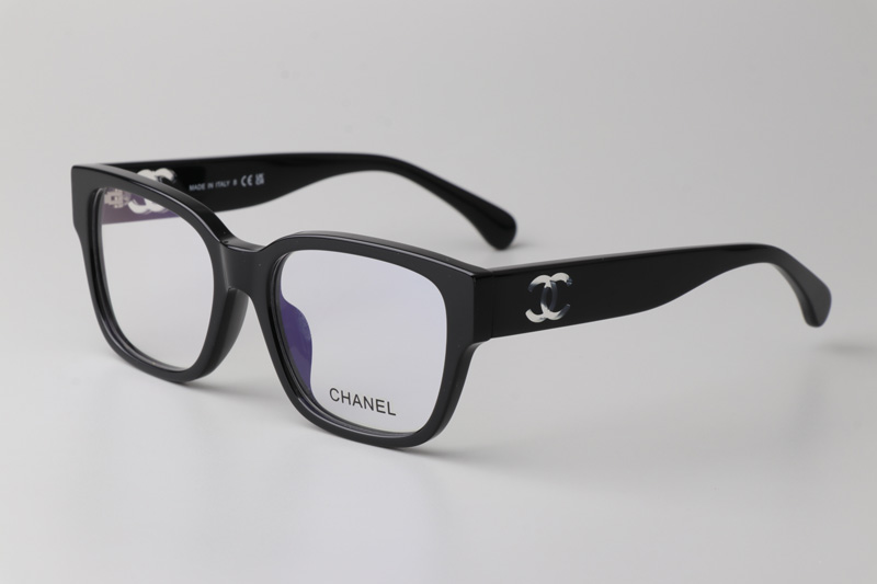 CH3475 Eyeglasses Black White