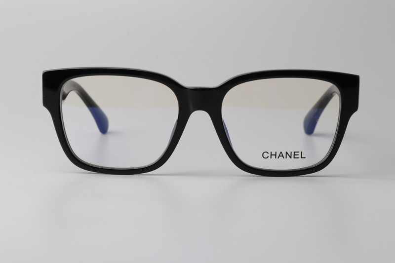 CH3475 Eyeglasses Black White