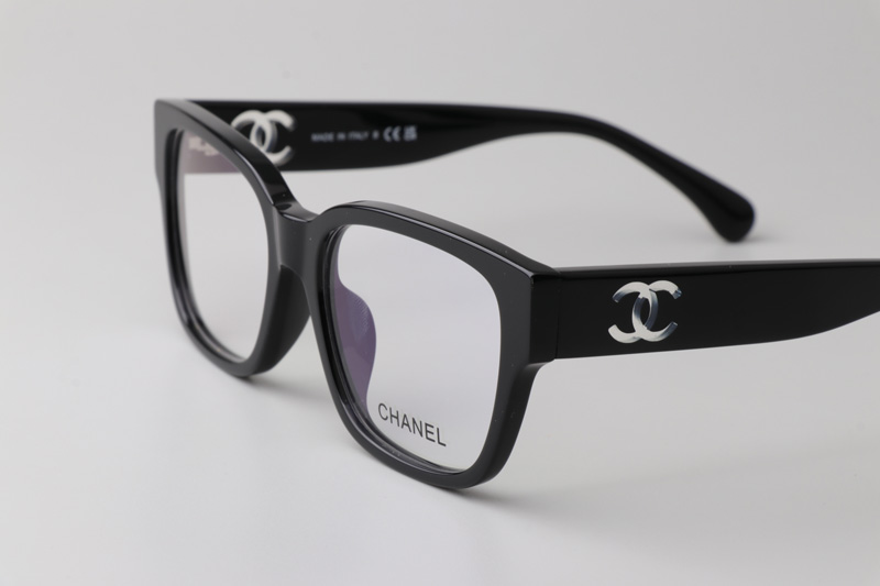 CH3475 Eyeglasses Black White