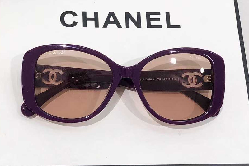 CH3476 Sunglasses Purple Brown