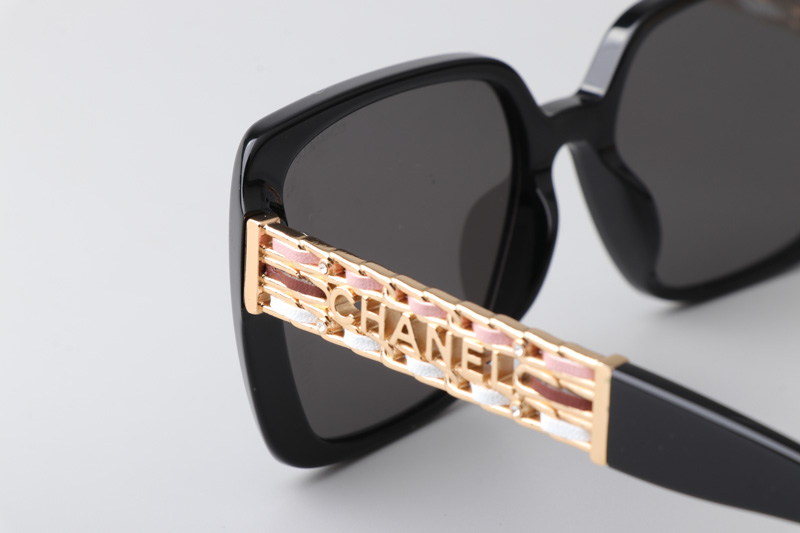 CH3486 Sunglasses Black Gray