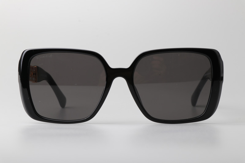CH3486 Sunglasses Black Gray