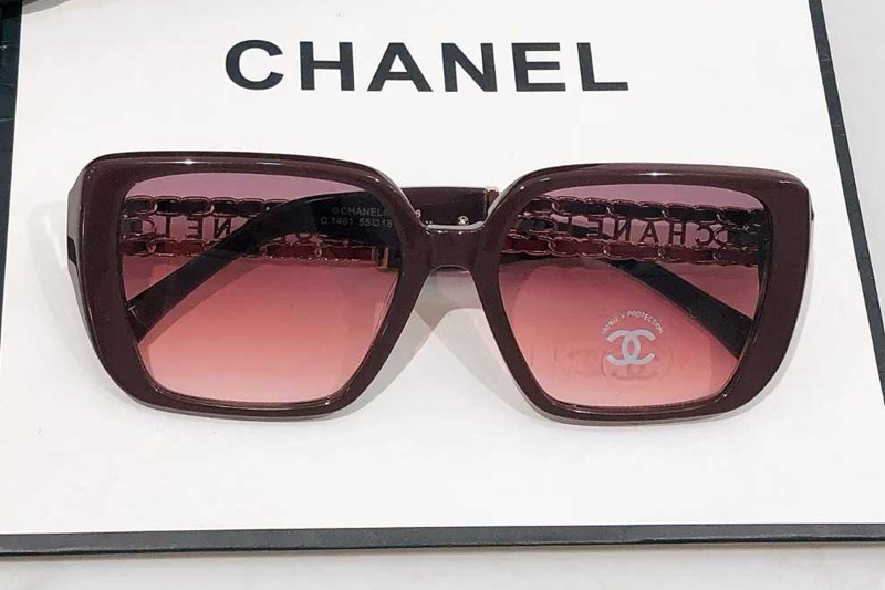 CH3486 Sunglasses Red Gradient Pink