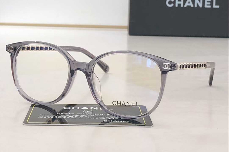 CH3495 Eyeglasses Transparent Gray