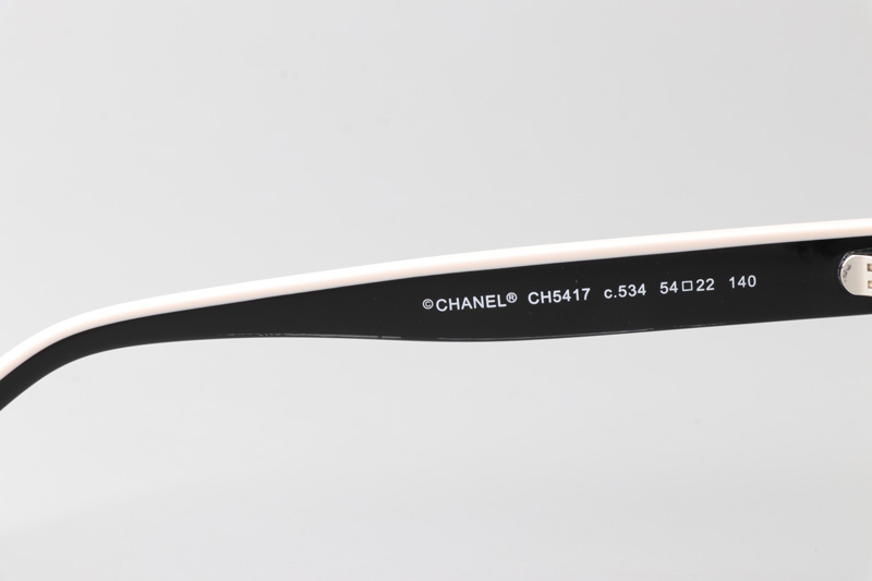 CH5417 Sunglasses Black Silver White Brown