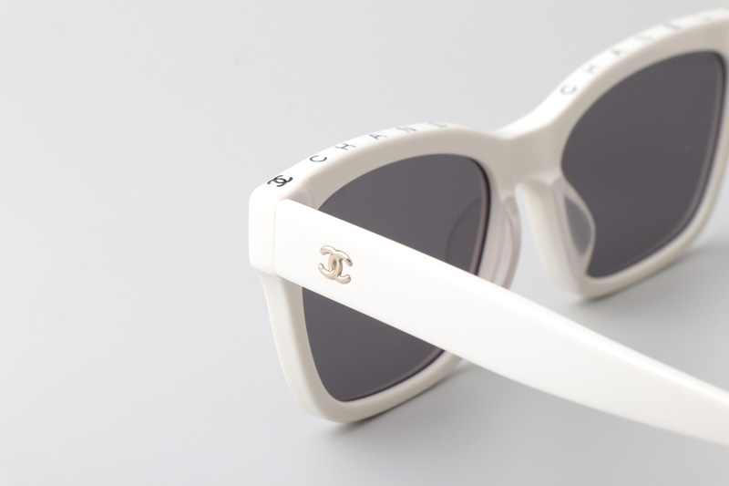 CH5417 Sunglasses White Gray