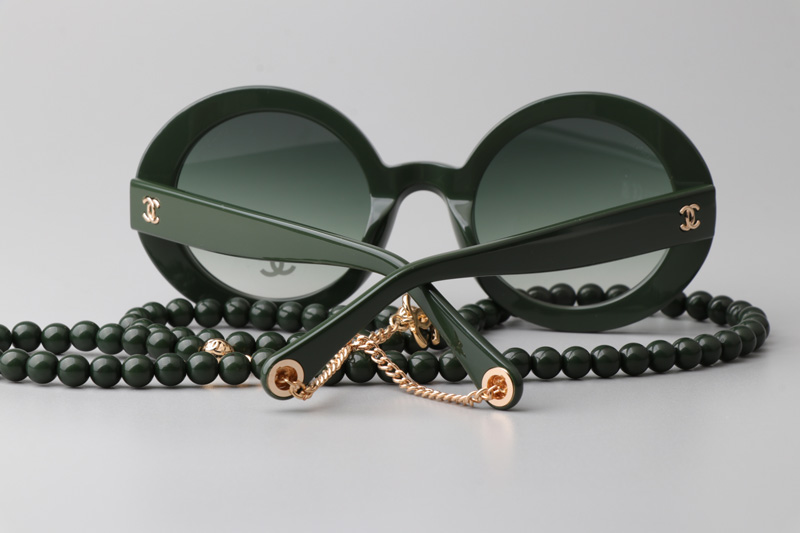 CH5489 Sunglasses Green Gradient Green
